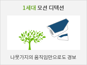 1세대 모션 디텍션:나뭇가지의 움직임만으로도 경보